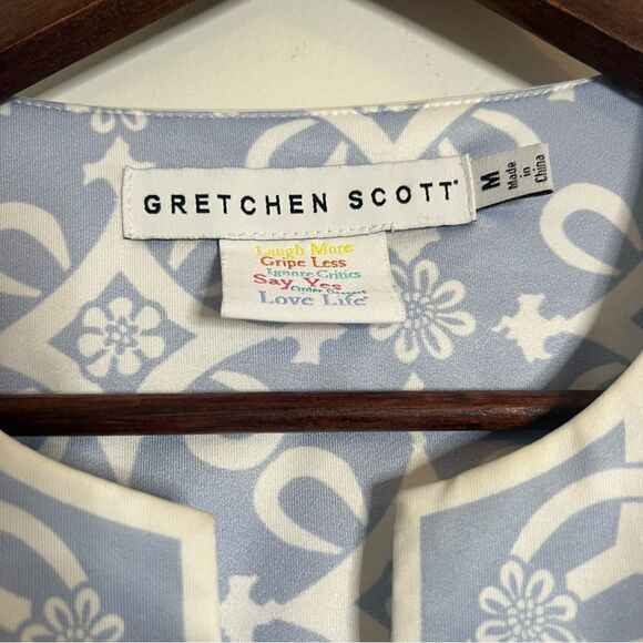 Gretchen Scott Jersey Split Neck Top in Arabesque - Picture 5 of 7